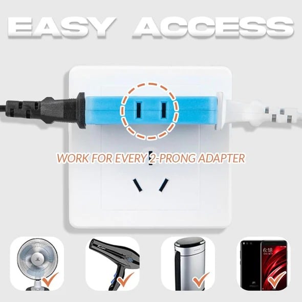 (🔥2024Last Day Promotion  - 49% off)2024-180 Degrees Rotatable Socket Converter