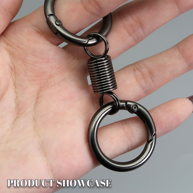 (🔥2024Last Day Promotion  - 49% off)Nordic Retro Spring Double Ring Keychain