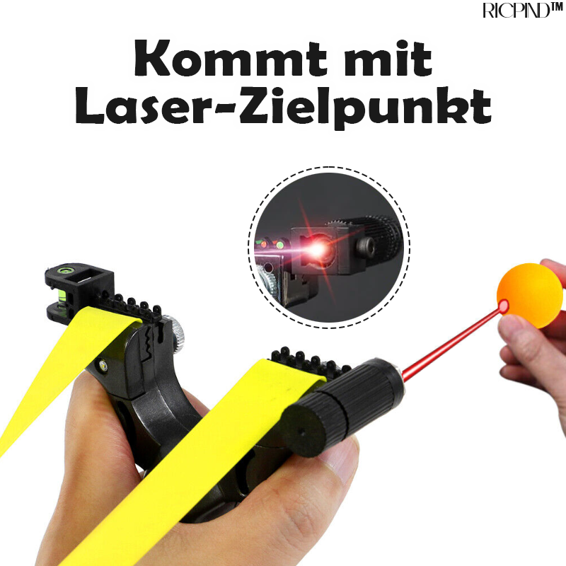 RICPIND Laser Aim Precision Leistungsstarke Steinschleuder